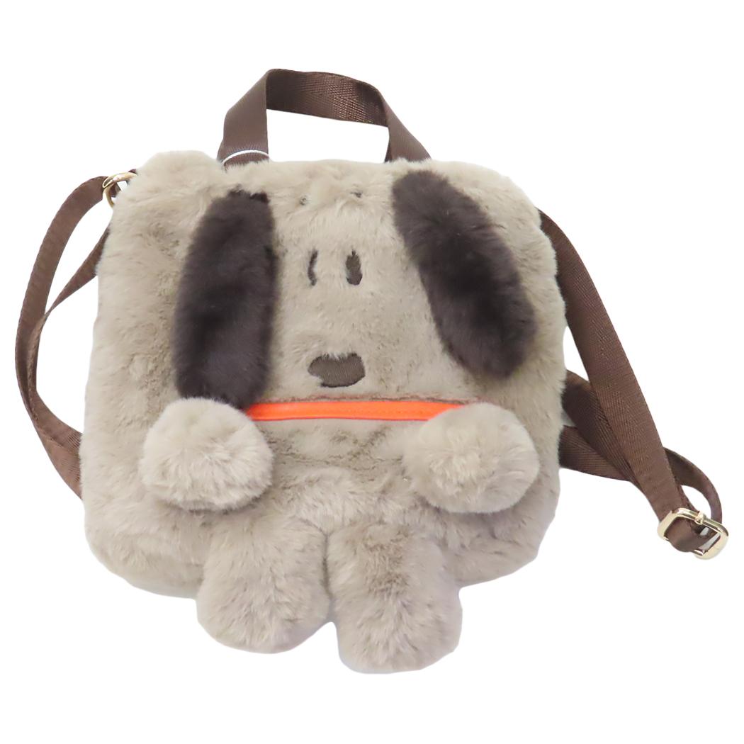 スヌーピー ショルダーバッグ IP.BR.クリプティッド PNTS-9W ぬいぐるみバッグmini Beige ピーナッツ ルートート プレゼント キャラクター グッズ シネマコレクション