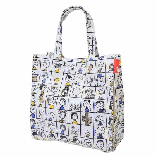 スヌーピー ミニバッグ IP スクエアLami Peanuts-0L ラミネート生地SQUAREミニバッグ 75th BLOCK ピーナッツ ルートート 手提げかばん キャラクター グッズ メール便可 シネマコレクション