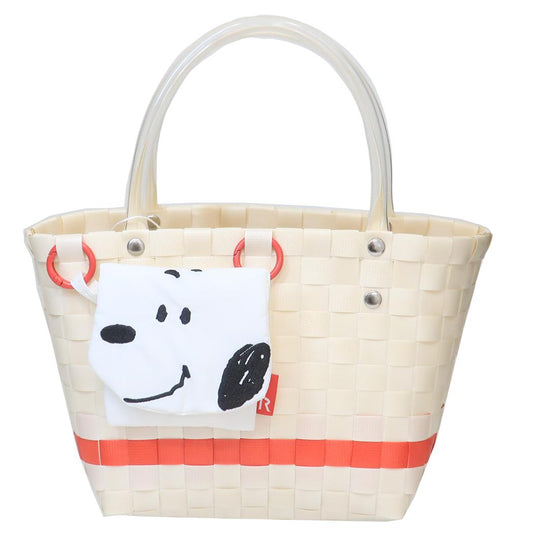 スヌーピー ハンドバッグ IP BR Basket Peanuts-0I バスケット生地小物入れ SNOOPY ピーナッツ ルートート ミニバッグ キャラクター グッズ シネマコレクション