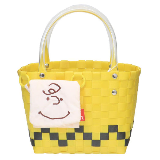 スヌーピー ハンドバッグ IP BR Basket Peanuts-0I バスケット生地小物入れ Charlie Brown ピーナッツ ルートート ミニバッグ キャラクター グッズ シネマコレクション