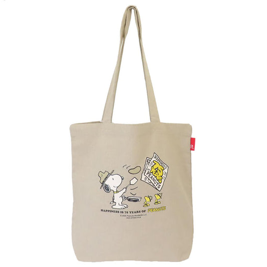 スヌーピー トートバッグ IP.トール.Peanuts-0T コットン生地トート Beige ピーナッツ ルートート 手提げかばん キャラクター グッズ シネマコレクション
