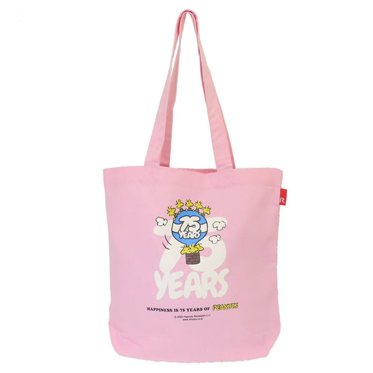 スヌーピー トートバッグ IP.トール.Peanuts-0T コットン生地トート Pink ピーナッツ ルートート 手提げかばん キャラクター グッズ シネマコレクション
