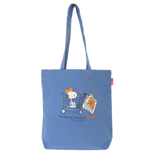 スヌーピー トートバッグ IP.トール.Peanuts-0T コットン生地トート Blue ピーナッツ ルートート 手提げかばん キャラクター グッズ シネマコレクション