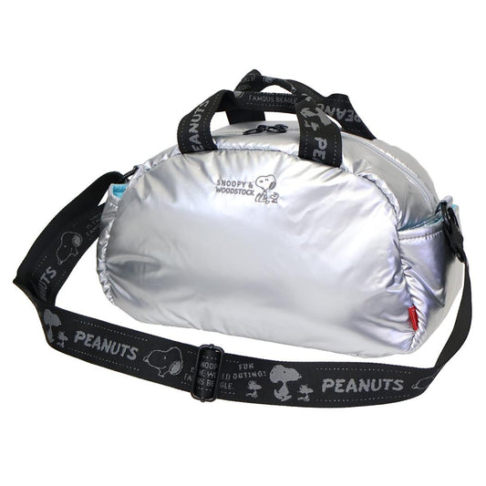 スヌーピー ショルダーバッグ IP.デリPadded.Peanuts-0S DELIミニバッグ s-silver ピーナッツ ルートート ミニショルダー 斜め掛けかばん キャラクター グッズ シネマコレクション