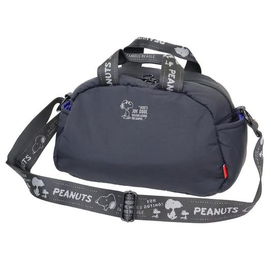 スヌーピー ショルダーバッグ IP.デリPadded.Peanuts-0S DELIミニバッグ m-black ピーナッツ ルートート ミニショルダー 斜め掛けかばん キャラクター グッズ シネマコレクション