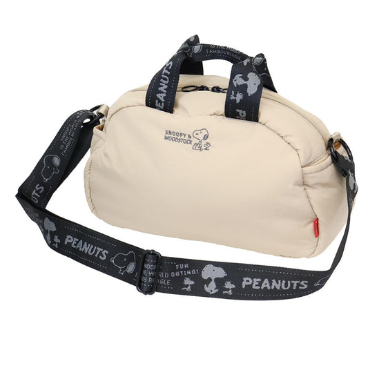 スヌーピー ショルダーバッグ IP.デリPadded.Peanuts-0S DELIミニバッグ m-beige ピーナッツ ルートート ミニショルダー 斜め掛けかばん キャラクター グッズ シネマコレクション