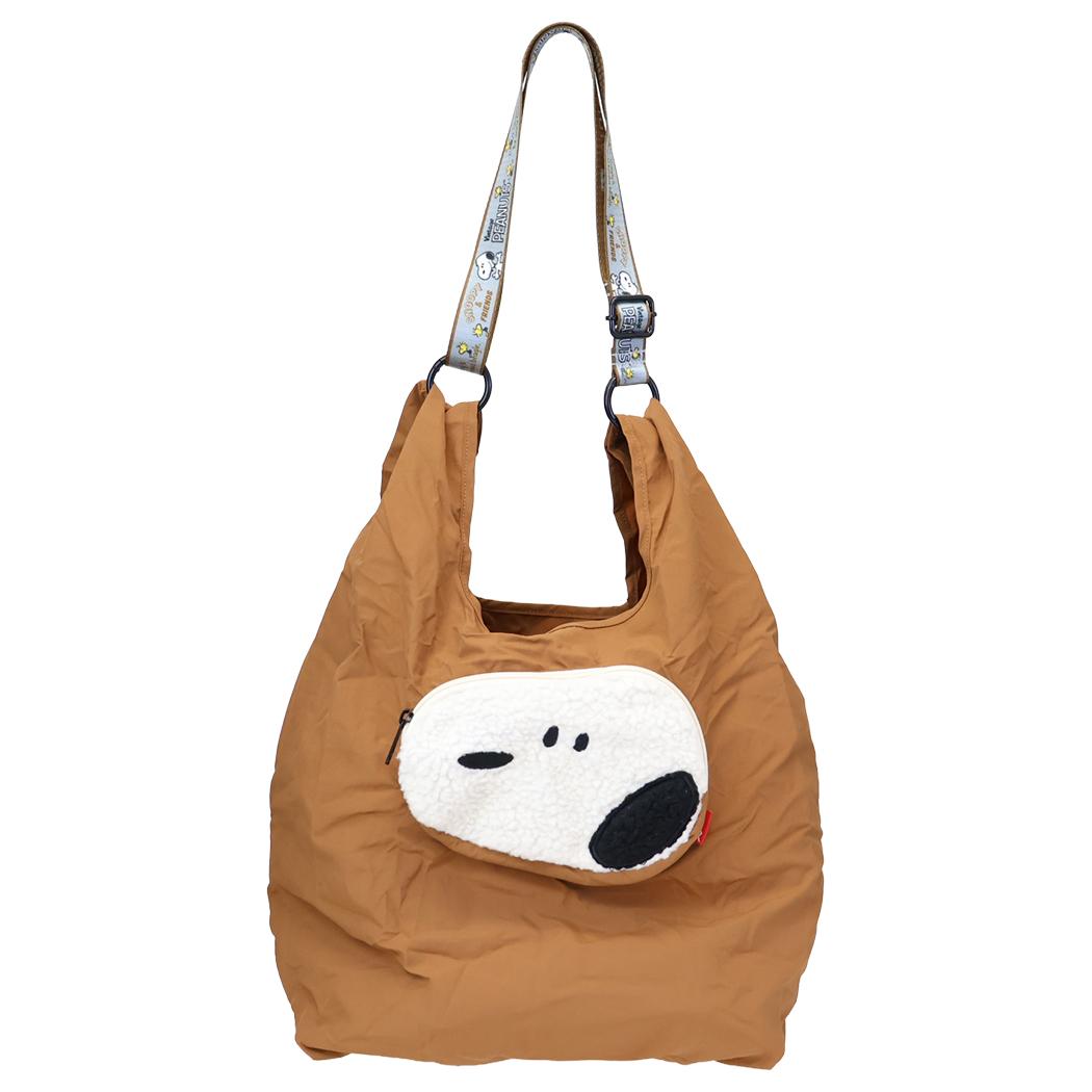 スヌーピー トートバッグ IP.RS.Peanuts-0P パッカブルショッパー型ショルダー Flying Ace ピーナッツ ルートート ルーショッパー キャラクター グッズ シネマコレクション