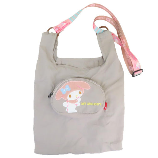 マイメロディ エコバッグ IP.RSmid.サンリオキャラクターズ A ショルダー付ショッパー サンリオ ルートート ショッピングバッグ お買い物かばん 折りたたみ キャラクター グッズ シネマコレクション