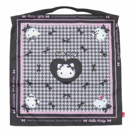 ハローキティ トートバッグ IP.TABLO50.ハローキティ A スカーフバッグ houndstooth サンリオ ルートート 手提げかばん キャラクター グッズ シネマコレクション