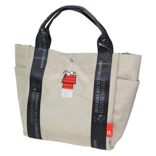 スヌーピー トートバッグ IP.デリ.Peanuts-1D デリ Beige ピーナッツ ルートート 手提げかばん キャラクター グッズ シネマコレクション