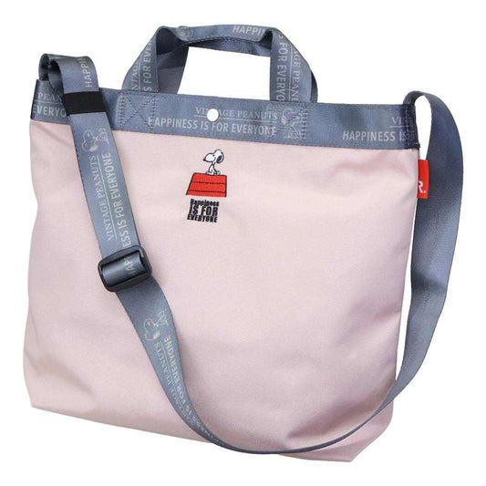 スヌーピー ショルダーバッグ IP.ミディアム2w.Peanuts-1D 2wayバッグ Pink ピーナッツ ルートート 手提げかばん キャラクター グッズ シネマコレクション