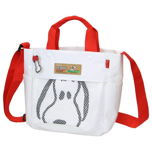 スヌーピー トートバッグ IP.SQ.Buddy.Peanuts-1E SQUAREお散歩バッグ WHITE ピーナッツ ルートート ショルダー 2way 軽量 プレゼント キャラクター グッズ シネマコレクション