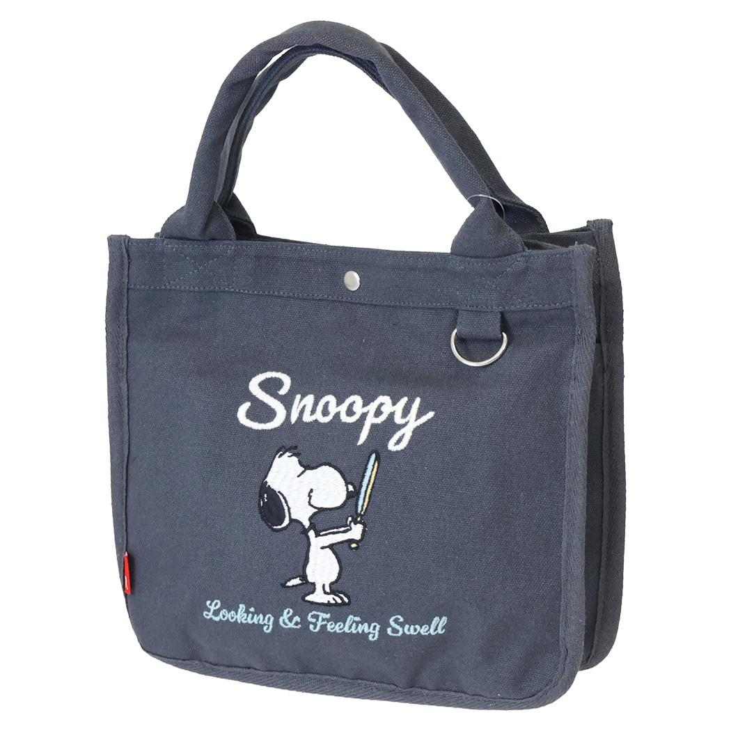スヌーピー ランチバッグ IP SQ Peanuts 1J キャンバス生地ミニバッグ ROOTOTE Chacoal ピーナッツ ルートート