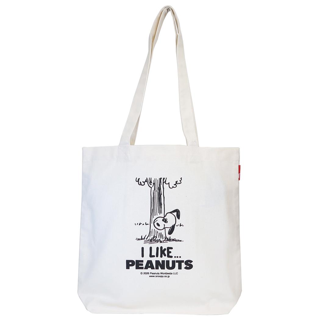 スヌーピー トートバッグ I LIKE... IP.トール.Peanuts-1T アイボリー ピーナッツ ルートート