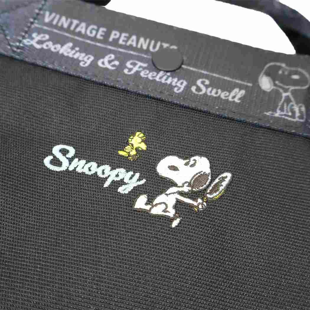 スヌーピー トートバッグ IP.デリ.Peanuts-1U DELI デイリーバッグ Black ピーナッツ ルートート