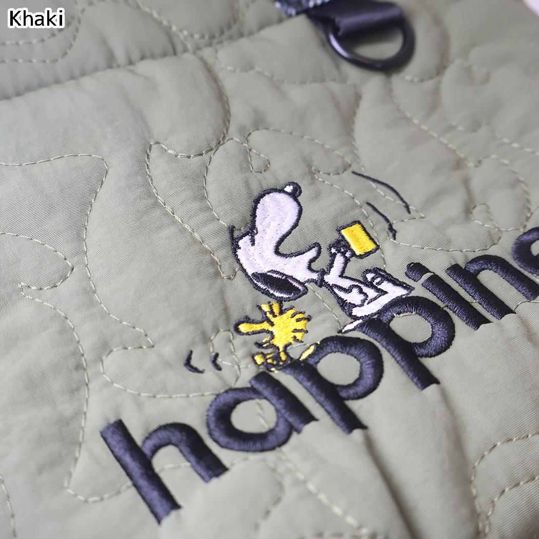 スヌーピー ショルダーバッグ ミニバッグ キルティング IP.BR2wayキルト.Peanuts-1N Khaki ピーナッツ ルートート