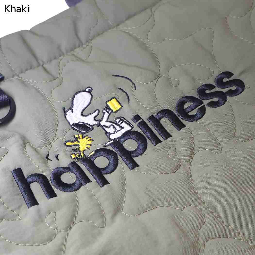 スヌーピー ショルダーバッグ MEDIUMバッグ キルティング IP.MED.キルト.Peanuts-1N Khaki ピーナッツ ルートート