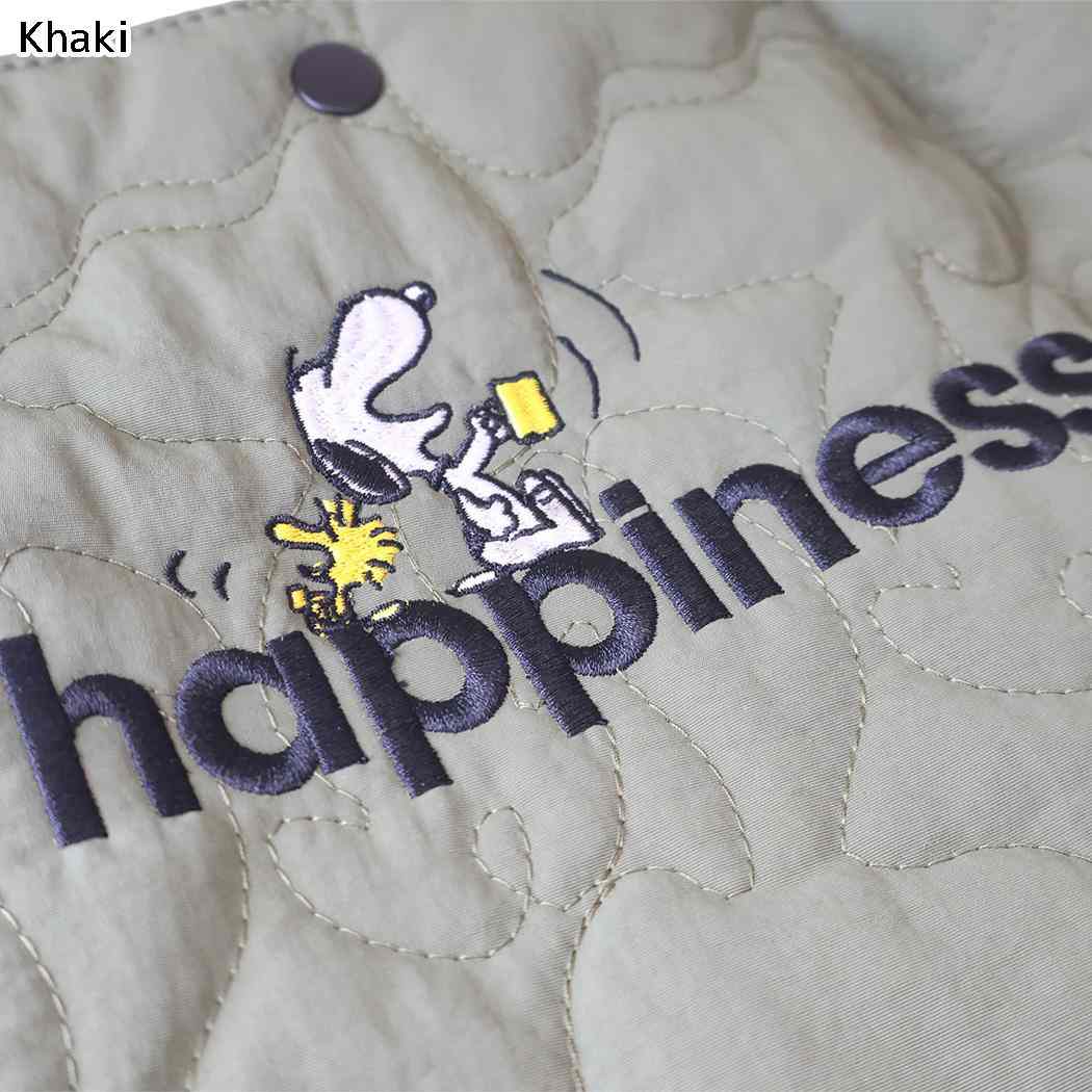 スヌーピー ショルダーバッグ マーケットバッグ キルティング IP.RS.キルト.Peanuts-1N Khaki ピーナッツ ルートート