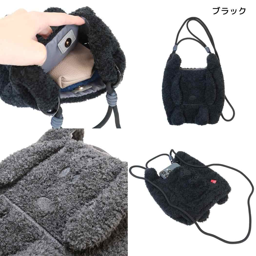 スヌーピー 肩掛けバッグ ぬいぐるみ ミニ ショルダーバッグ IP.RSmクリプティッドPNTS-1Q ブラック ピーナッツ ルートート