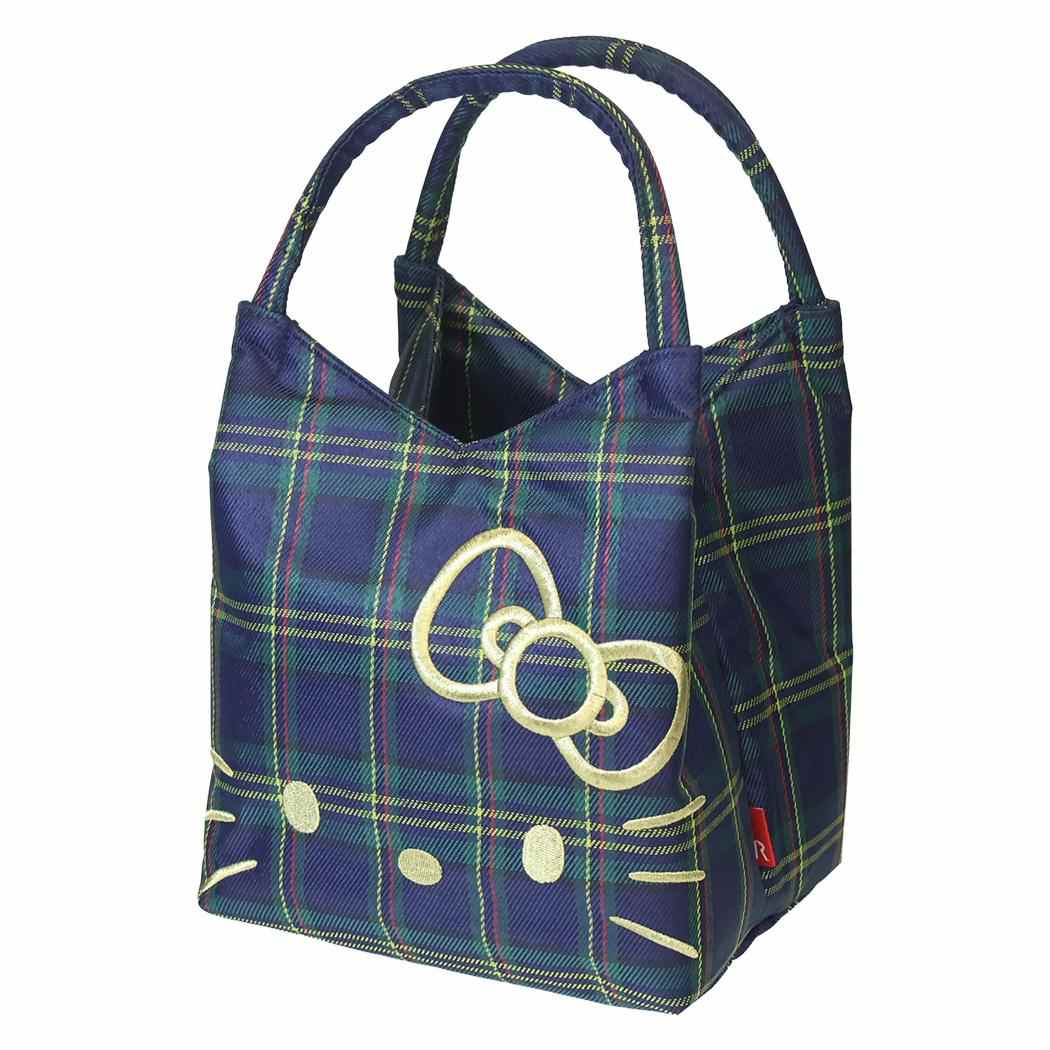 ハローキティ トートバッグ babyroo ミニバッグ IP.ベビールー.チェック.B NAVY サンリオ ルートート