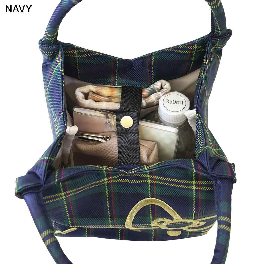 ハローキティ トートバッグ babyroo ミニバッグ IP.ベビールー.チェック.B NAVY サンリオ ルートート