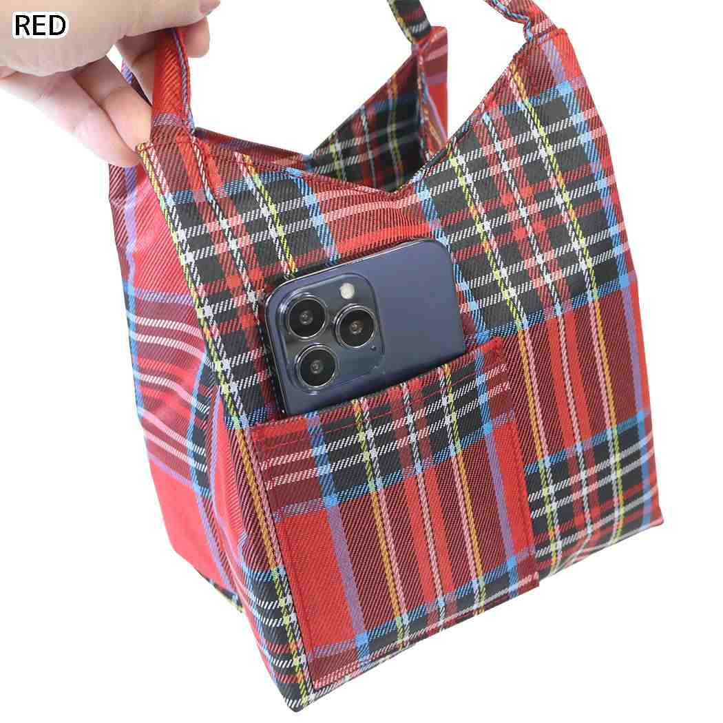 ハローキティ トートバッグ babyroo ミニバッグ IP.ベビールー.チェック.B RED サンリオ ルートート