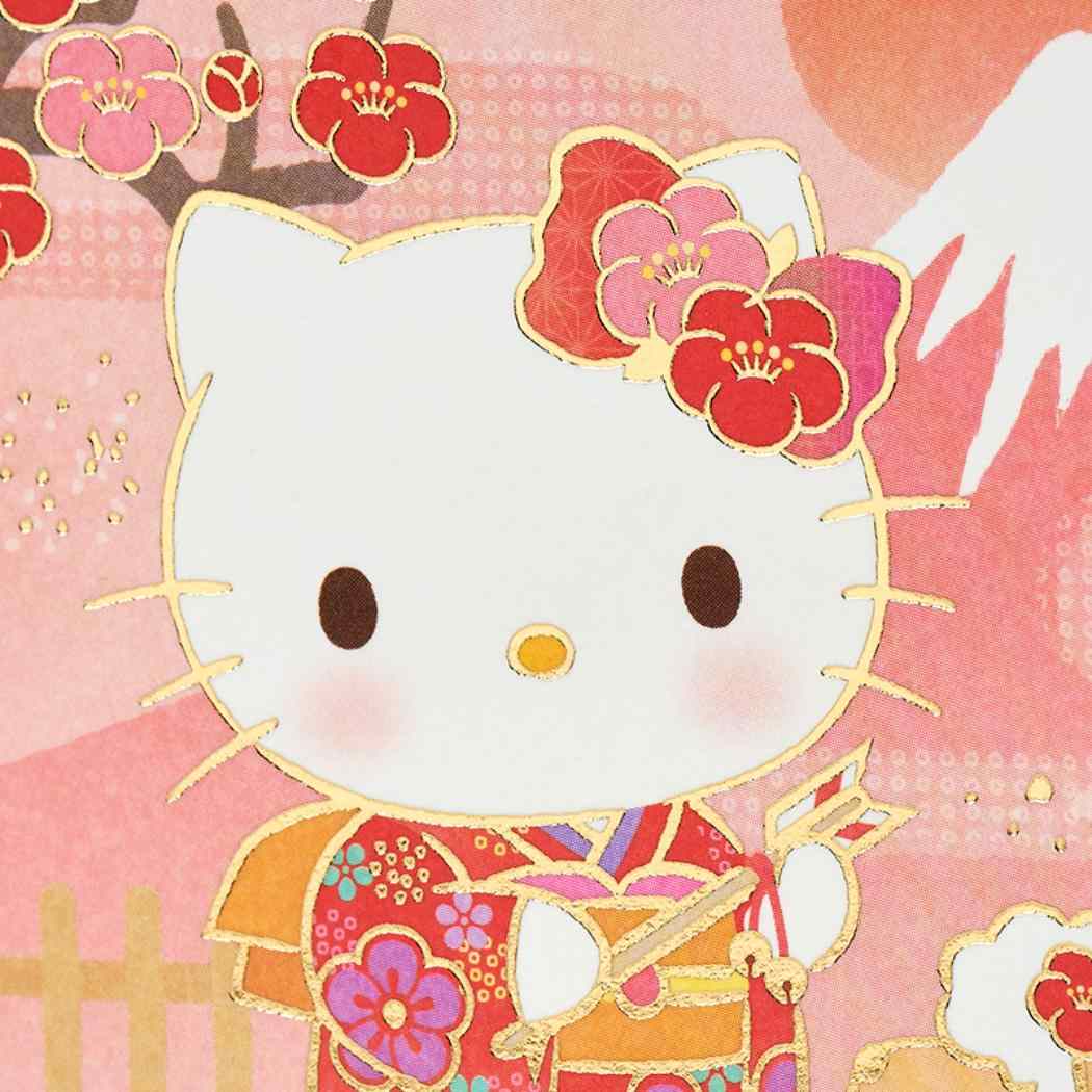 ハローキティ 年賀カード2027 年賀 ポストカード 富士山とヒツジ 3枚入り JNP4-7 Sanrio サンリオ