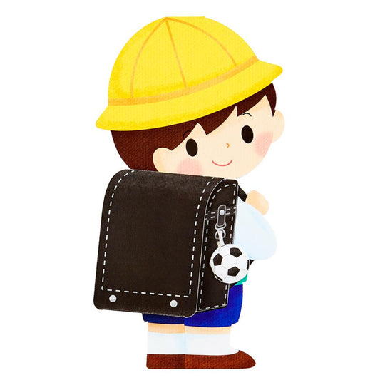 入園入学 グリーティングカード ダイカットカード 小学生男の子型抜き サンリオ プレゼント メッセージカード グッズ メール便可 シネマコレクション