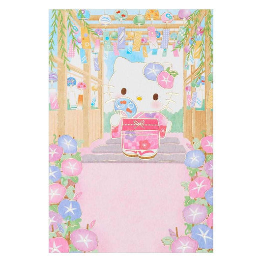 ハローキティ グリーティングカード KTショチュウ JSP 7-6 サマー 風鈴棚 Sanrio サンリオ メッセージカード キャラクター グッズ メール便可 シネマコレクション