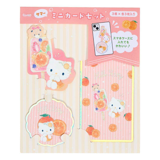 ハローキティ グリーティングカード シヨチユウJSP 12-5 サマー ミニカード ハローキティフルーツアイスキャンディー サンリオ 暑中お見舞い キャラクター グッズ メール便可 シネマコレクション