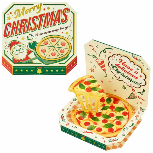 CHRISTMAS グリーティングカード クリスマスカード JX12-4 立体 ピザ サンリオ プレゼント ポップアップ グッズ メール便可 シネマコレクション
