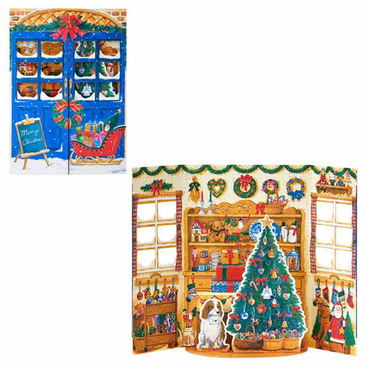 CHRISTMAS グリーティングカード クリスマスカード JX 31-5 青い扉のクリスマスショップ サンリオ プレゼント メッセージカード グッズ メール便可 シネマコレクション
