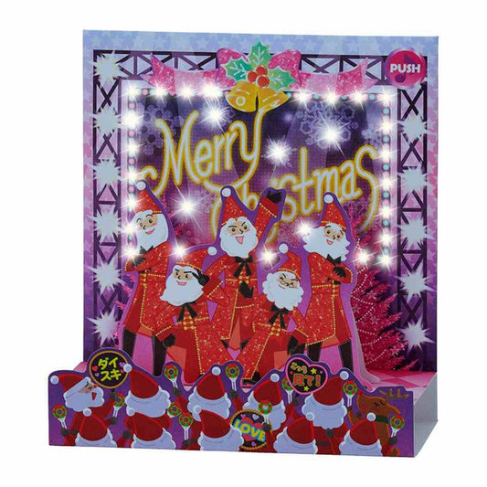 CHRISTMAS グリーティングカード メロディJXPM 16-5 クリスマスカード 立体 光るステージ サンリオ プレゼント ポップアップ グッズ メール便可 シネマコレクション