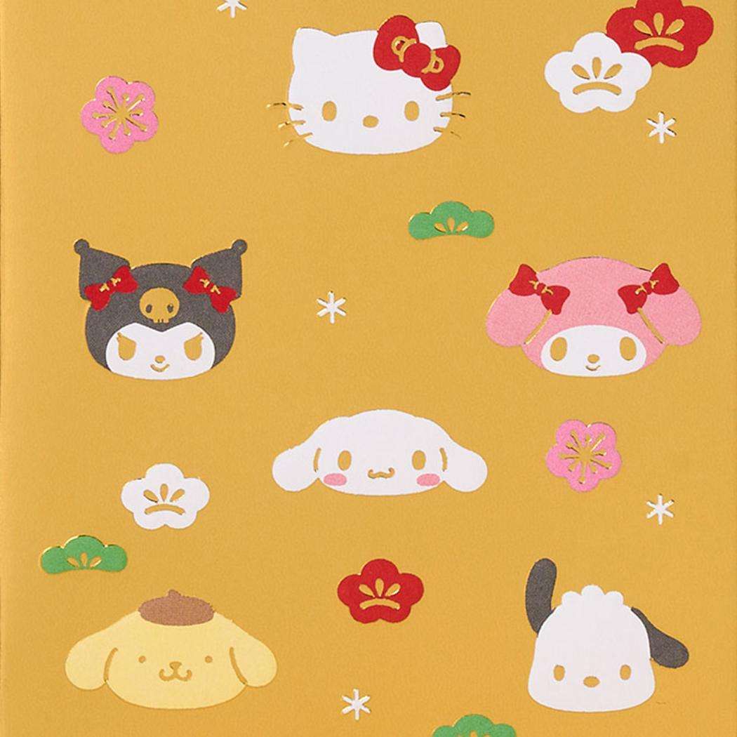 サンリオキャラクターズ ぽち袋 お年玉ポチ袋 3枚入り オオバン チラシ Sanrio サンリオ