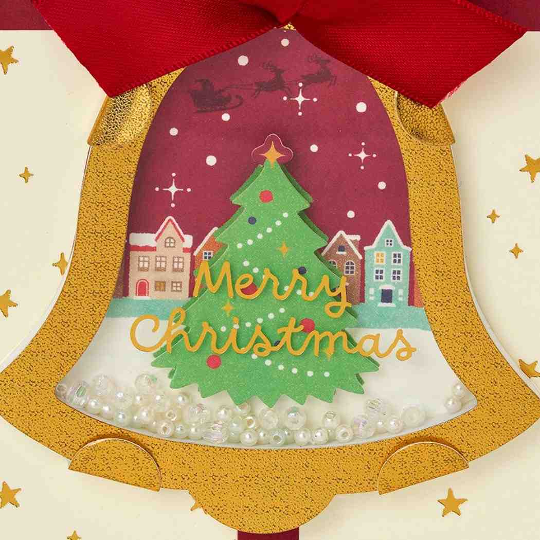 CHRISTMAS グリーティングカード クリスマス オーナメントベル 1枚入り JX13-6 サンリオ
