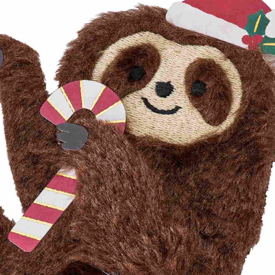 CHRISTMAS グリーティングカード クリスマス ふかふかナマケモノ 1枚入り JX43-6 サンリオ