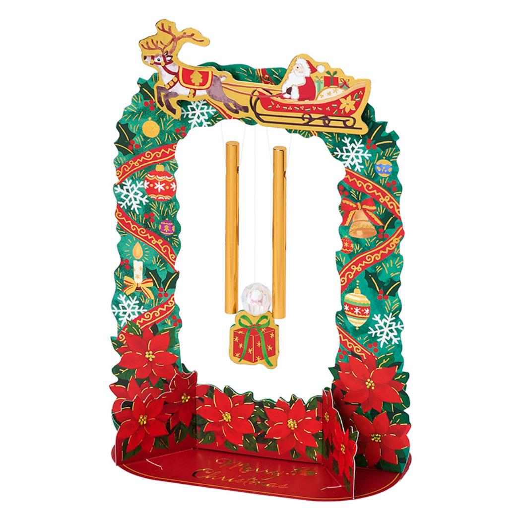 CHRISTMAS グリーティングカード クリスマス ウインドチャイム 1枚入り JX44-6 サンリオ