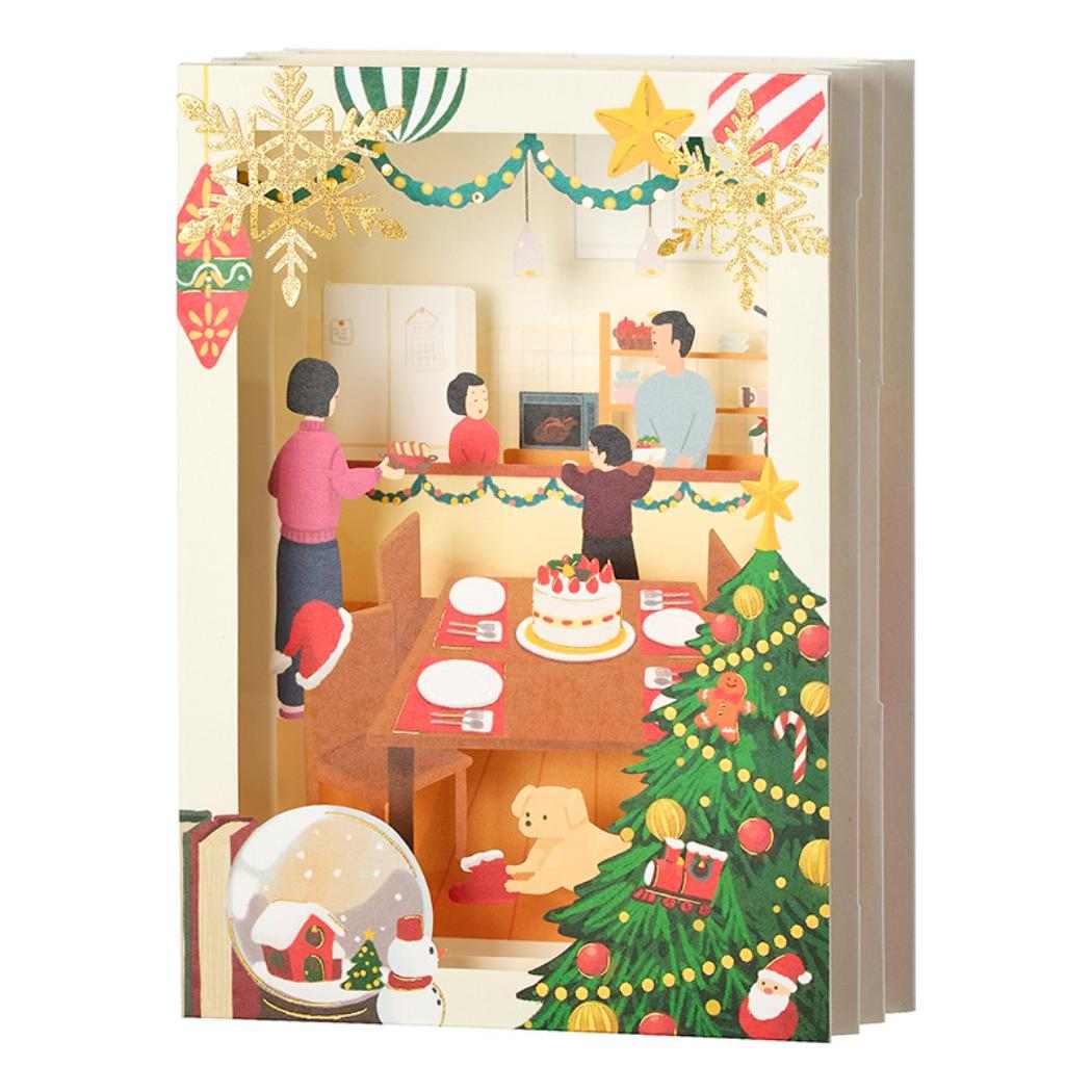 CHRISTMAS グリーティングカード クリスマス ホームパーティー 1枚入り JX81-6 サンリオ