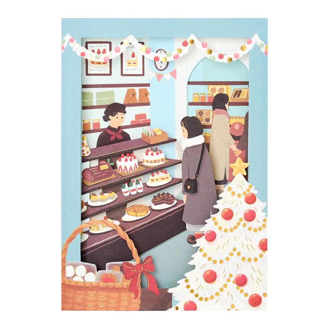 CHRISTMAS グリーティングカード クリスマス ケーキ屋 1枚入り JX82-6 サンリオ