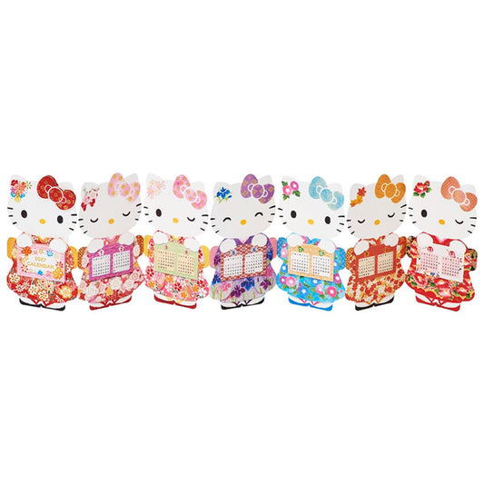 CHRISTMAS グリーティングカード 和風クリスマス ハローキティ カレンダー 1枚入り JXJ18-6 Sanrio サンリオ