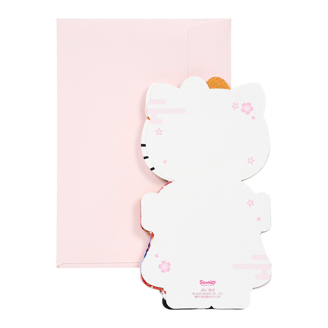 CHRISTMAS グリーティングカード 和風クリスマス ハローキティ カレンダー 1枚入り JXJ18-6 Sanrio サンリオ