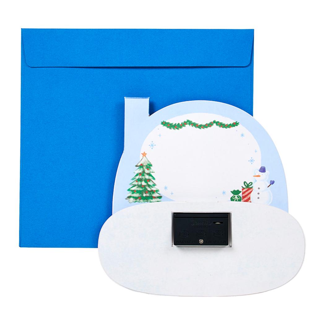 CHRISTMAS グリーティングカード クリスマス ライト＆メロディー シロクマの家 JXPM16-6 サンリオ