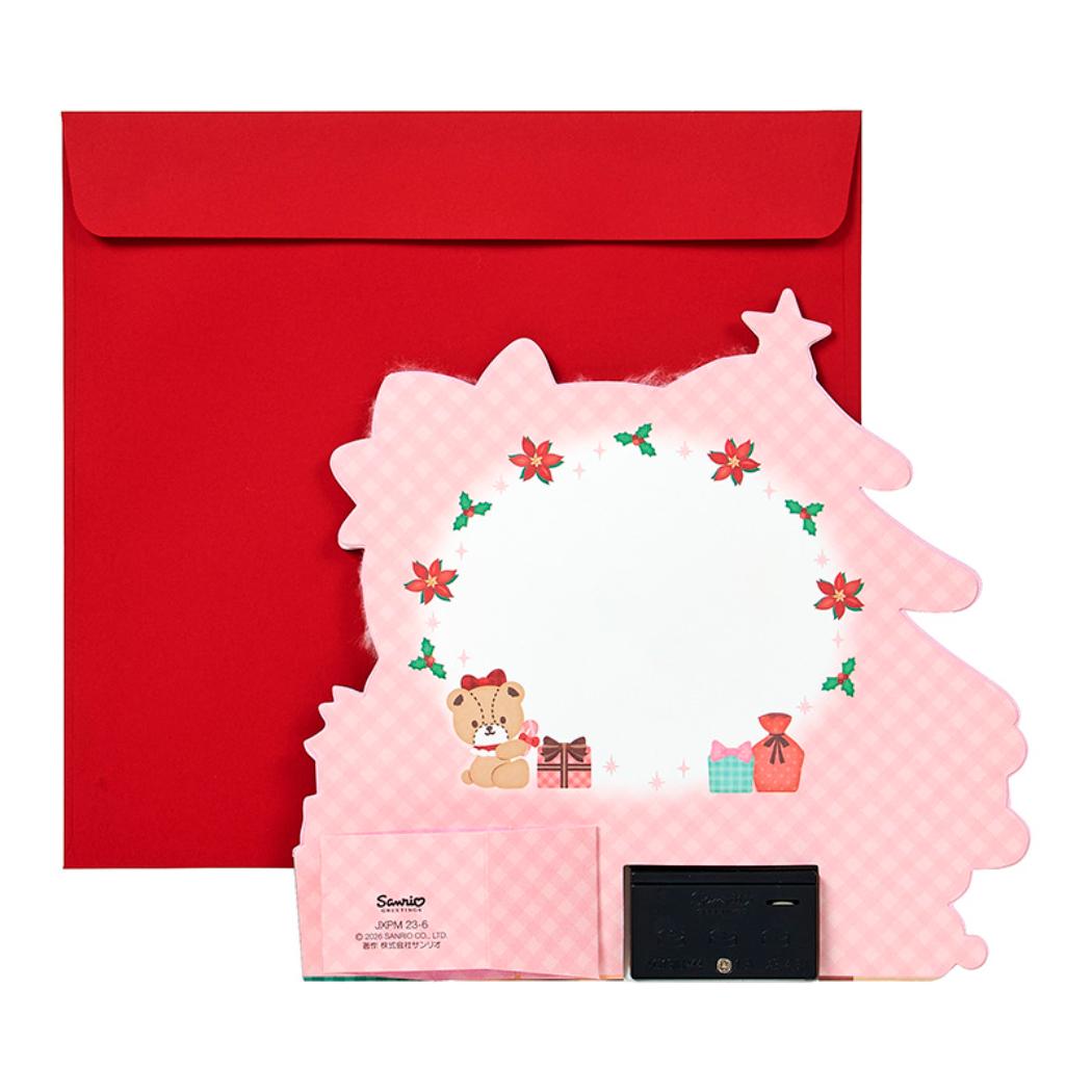 CHRISTMAS グリーティングカード クリスマス ライト＆メロディー ハローキティ ふかふかプレゼント JXPM23-6 Sanrio サンリオ