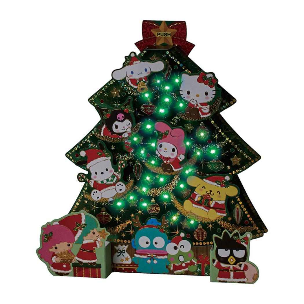 CHRISTMAS グリーティングカード クリスマス ライト＆メロディー MX ツリー JXPM26-6 サンリオ