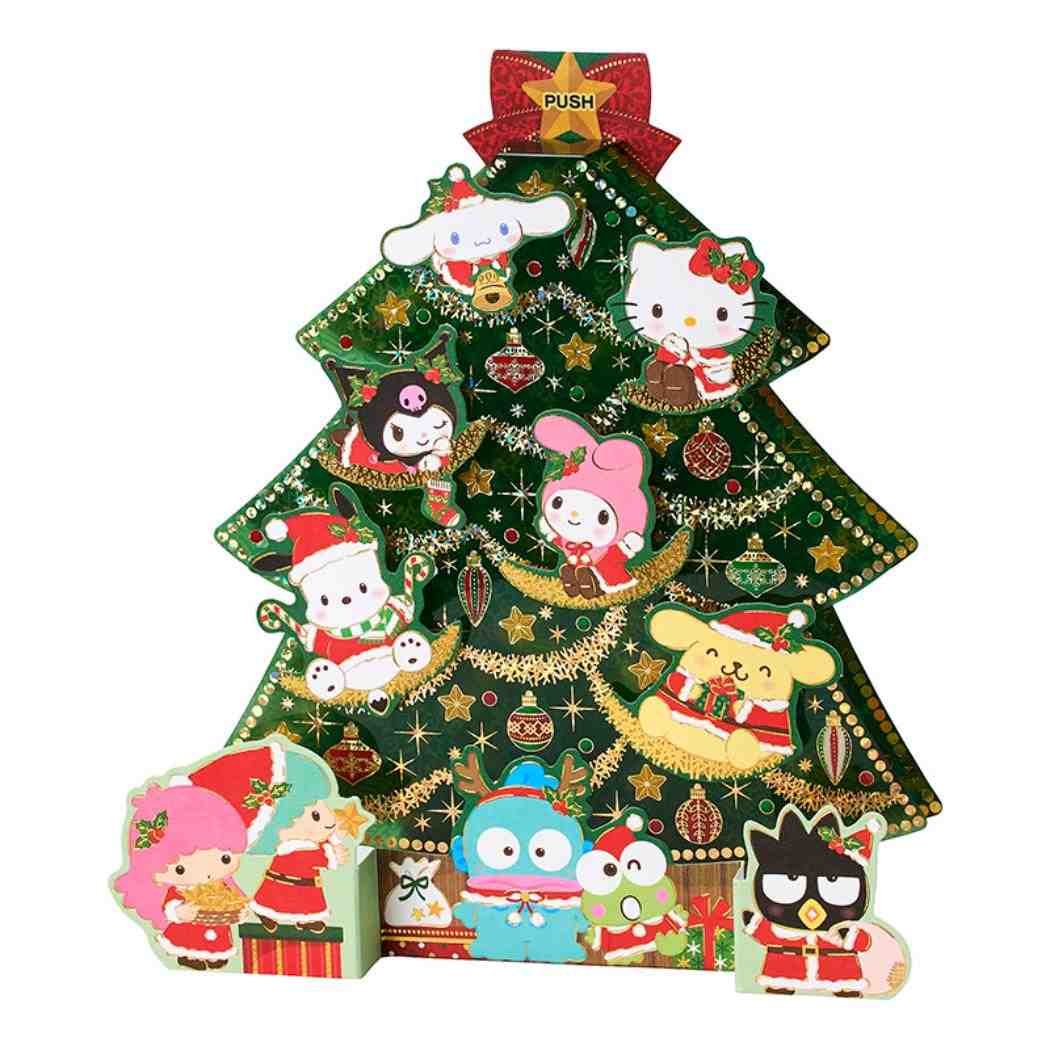 CHRISTMAS グリーティングカード クリスマス ライト＆メロディー MX ツリー JXPM26-6 サンリオ