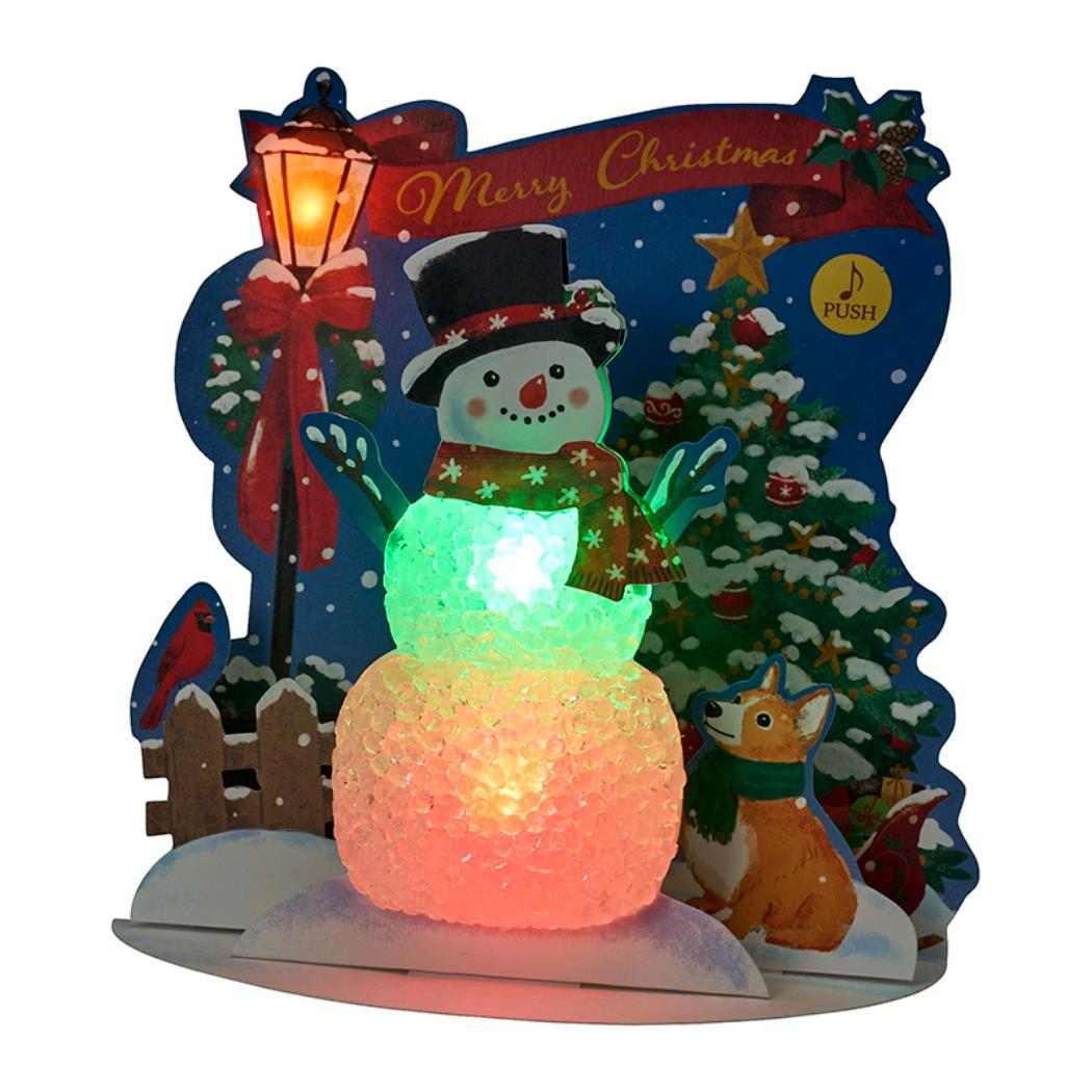 CHRISTMAS グリーティングカード クリスマス ライト＆メロディー MX ツリー JXPM26-6 サンリオ