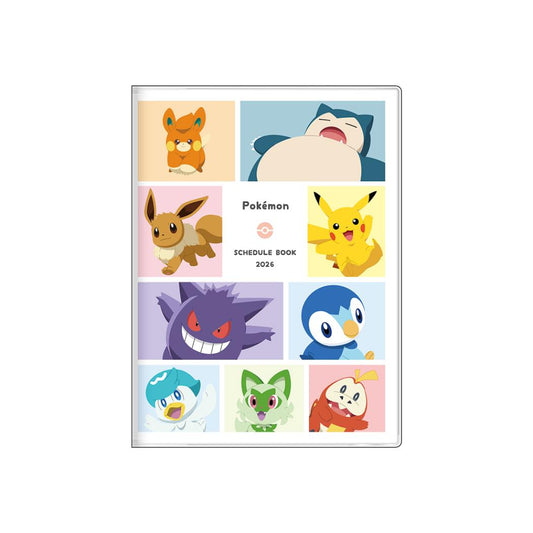 ポケットモンスター A6マンスリー手帳2026 2026年月間ダイアリー 集合 ポケモン サンスター文具 10月始まり キャラクター 令和8年手帖 メール便可 シネマコレクション