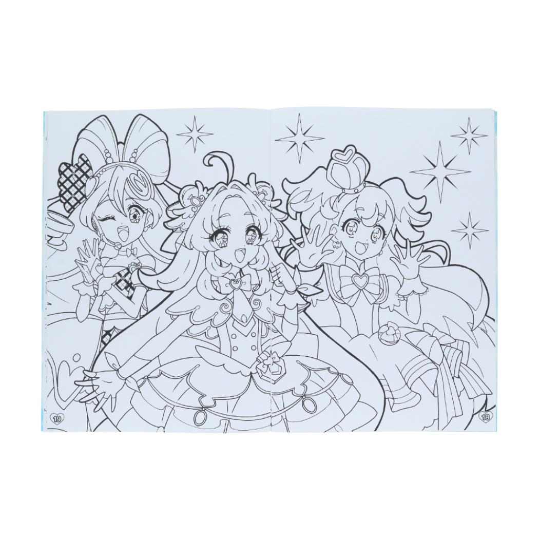 映画名探偵プリキュア！不思議な庭と2人の秘密 塗り絵 キラキラB5ぬりえ サンスター文具