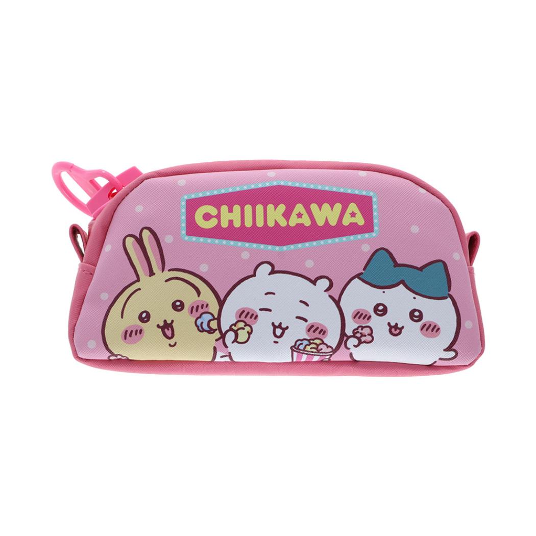 ちいかわ ペンポーチ デッカジップペンケース ピンク サンスター文具 新学期準備文具 キャラクター グッズ シネマコレクション
