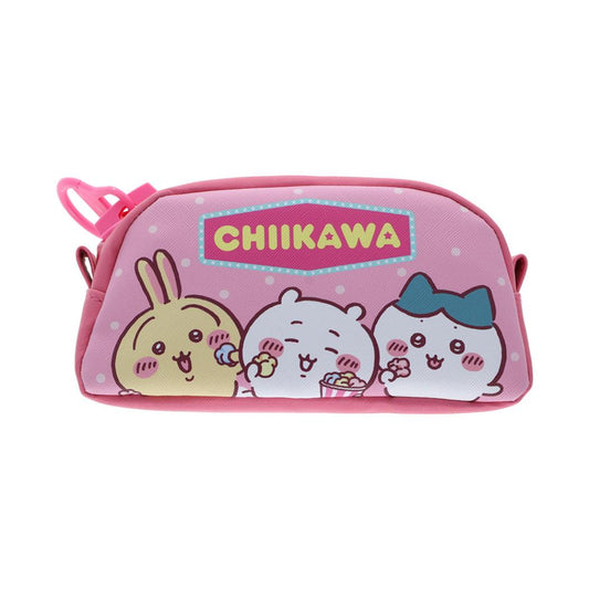 ちいかわ ペンポーチ デッカジップペンケース ピンク サンスター文具 新学期準備文具 キャラクター グッズ シネマコレクション